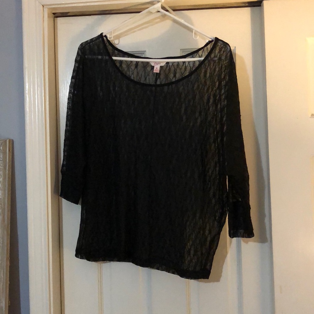 Black Blouse for a Night Out w/ the Girls